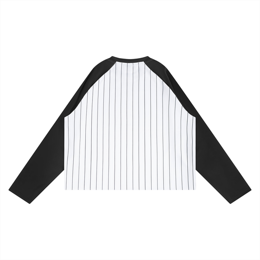 American Underground Baseball Rayé Manches Longues by Danny Colina