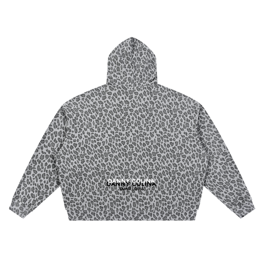American Underground Sweat à Capuche Leopard Zippé by Danny Colina