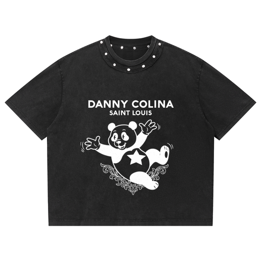 Haut Box Délavé Clouté by Danny Colina
